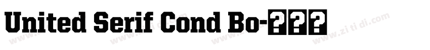 United Serif Cond Bo字体转换